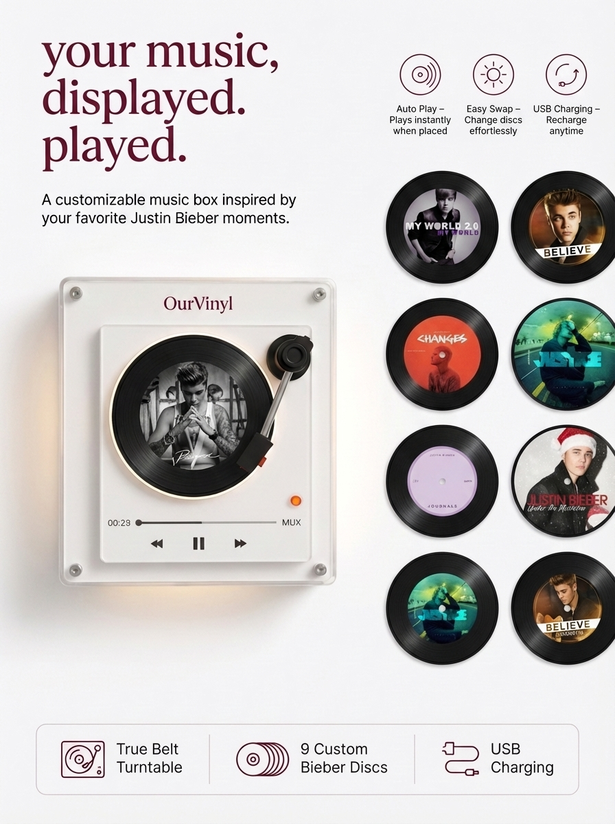 Mini Vinyl Music Player